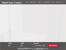 Tablet Screenshot of hotellascortes.com